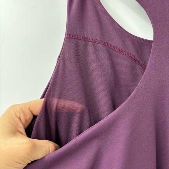 Women's Purple Sleeveless Dress - Picture 6 of 7